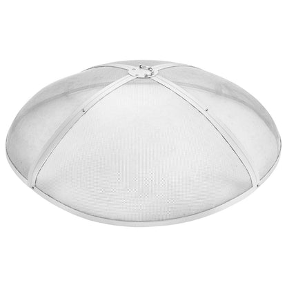VEVOR Fire Pit Spark Screen Round 40", Reinforced Heavy Duty Steel Metal Cover, Outdoor Firepit Lid, Easy-Opening Top Screen Covers Round with Ring Handle for Outdoor Patio Fire Pits Backyard