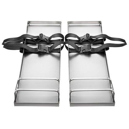 VEVOR Concrete Knee Boards 70cm x 20cm Slider Knee Boards, Kneeler Board Stainless Steel Kneeboards, Concrete Sliders Pair Moving Sliders, with Concrete Board Straps for Cement and Concrete Finishi