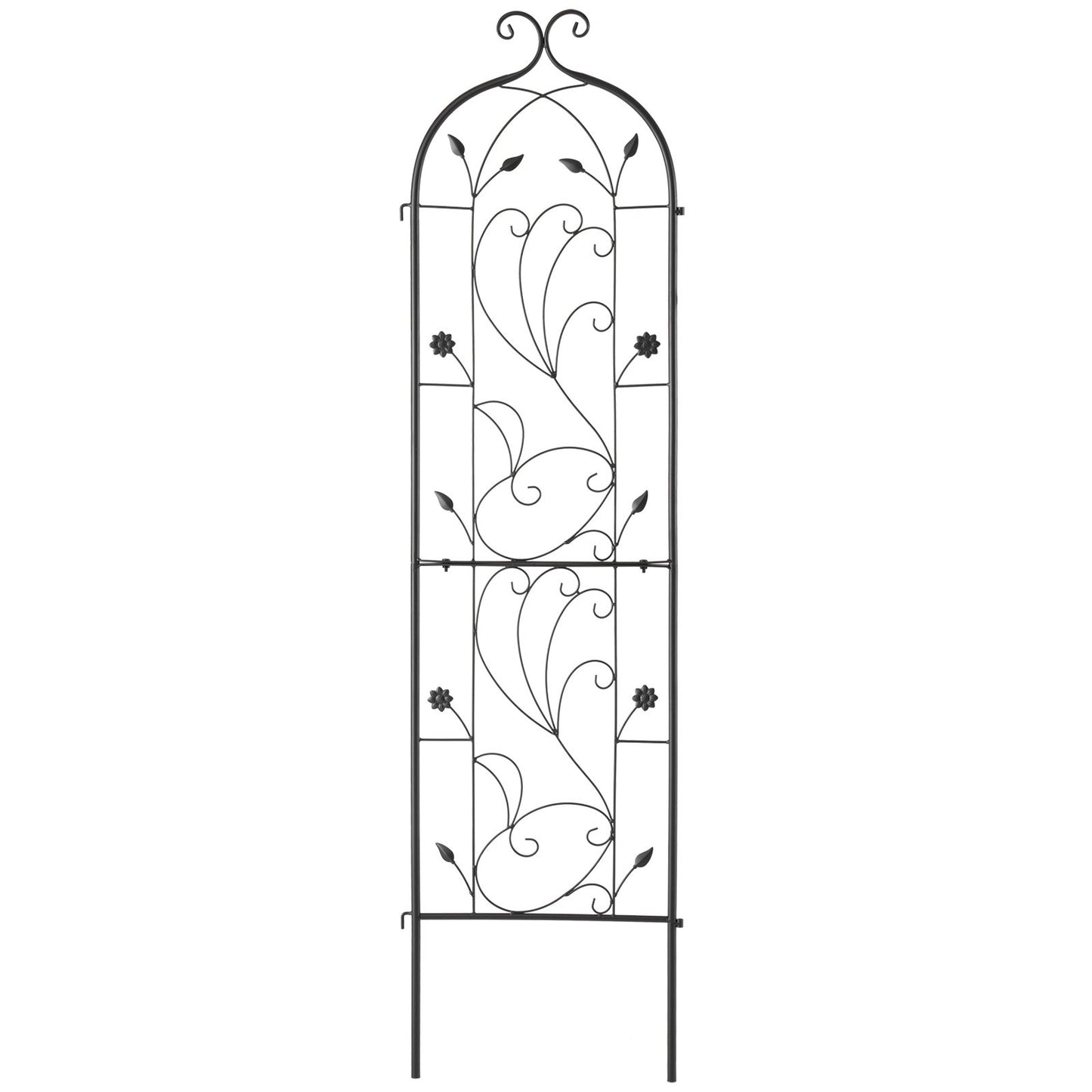 VEVOR Metal Garden Trellis for Climbing Plant Support 60 x 15 in Rustproof