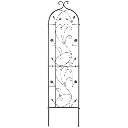 VEVOR Metal Garden Trellis for Climbing Plant Support 60 x 15 in Rustproof