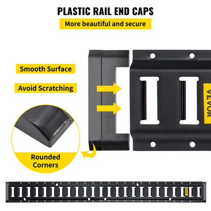 VEVOR E Track Tie Down Rail Kit 30PCs 1.52m E Track Rails Enclosed Cargo Trailer