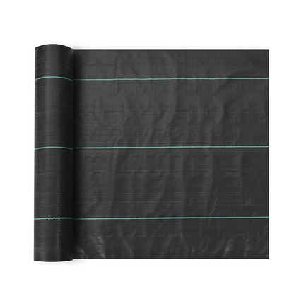 VEVOR Weed Barrier Landscape Fabric, 3.28*164FT Heavy Duty Garden Weed Fabric, Woven PP Weed Control Fabric, Driveway Fabric, Geotextile Fabric for Landscaping, Ground Cover, Weed Blocker Weed Mat