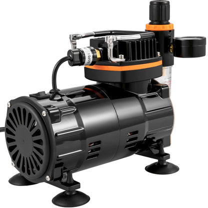 VEVOR Airbrush Kit Dual-action Airbrush Compressor Art Nail Tattoo Makeup Model