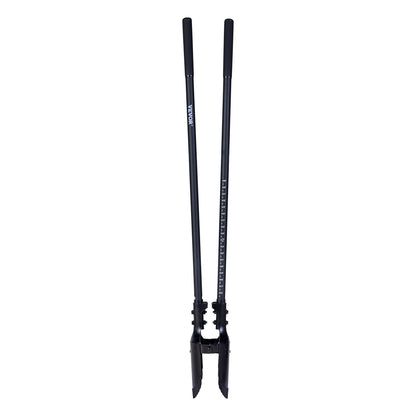 VEVOR Post Hole Digger, Heavy Duty Post Hole Digger with Fiberglass Handle, Manual Hole Digger with Scale Markings and Metal Blade, Post Hole Digger Tool for Digging Gardening and Outdoors, 1460 mm