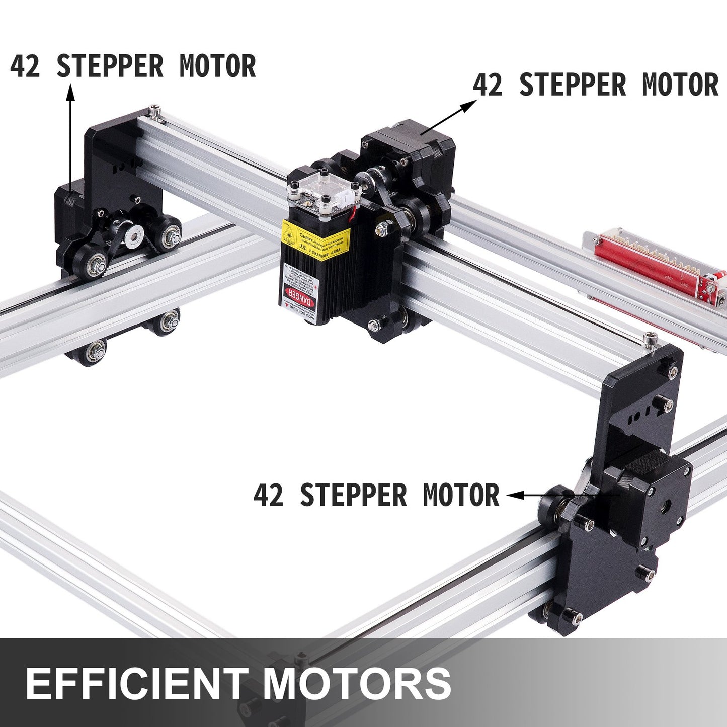 VEVOR CNC 3040 15000MW CNC Machine 395(X) x 285(Y)Mm Effective Working Area 3040 CNC Router Machine GRBL Control CNC Laser Engraver Machine with 2 Axis Milling Router