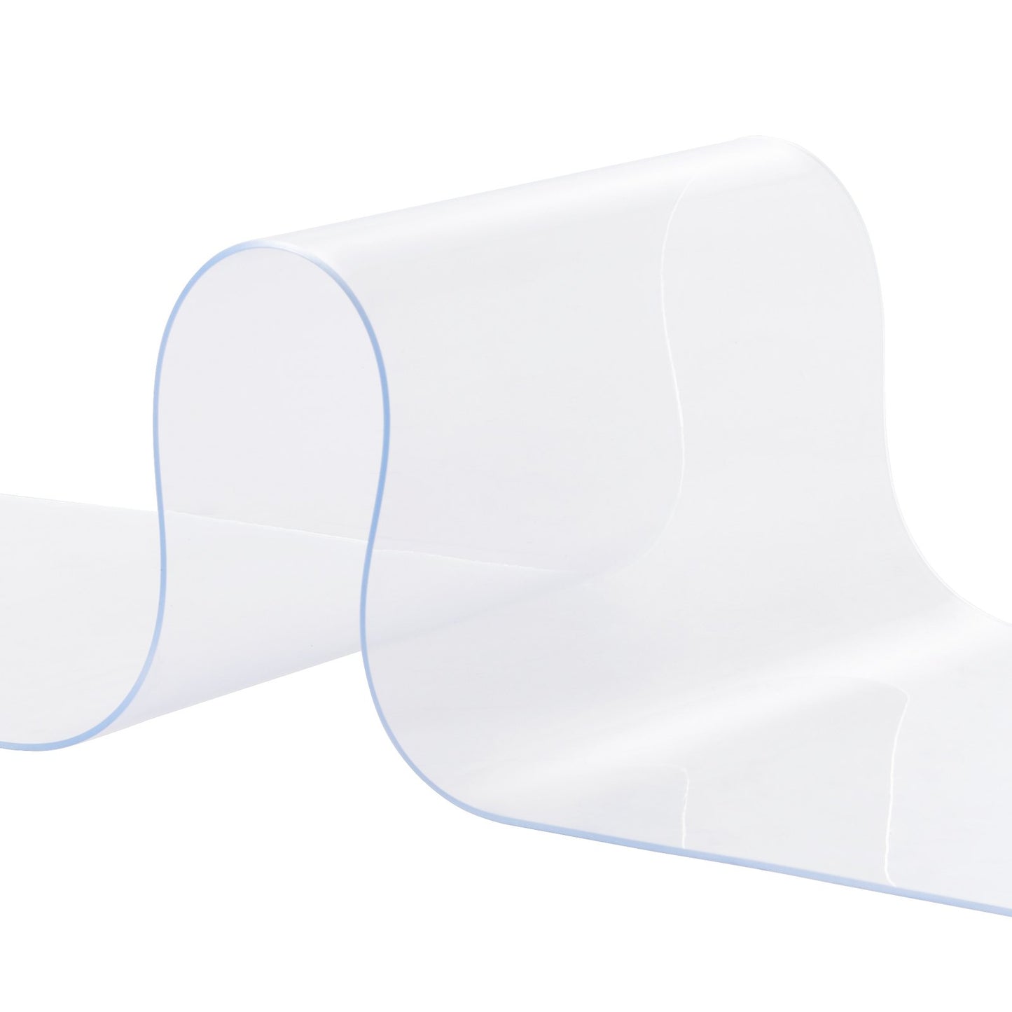 VEVOR Strip Curtain, 150' Length x 8" Width x 0.08" Thickness, Clear PVC Smooth Curtain Strip Door Bulk Roll, Plastic Door Strips for Doorways of Supermarket, Garage, Warehouse, Barn, Pet Animal House