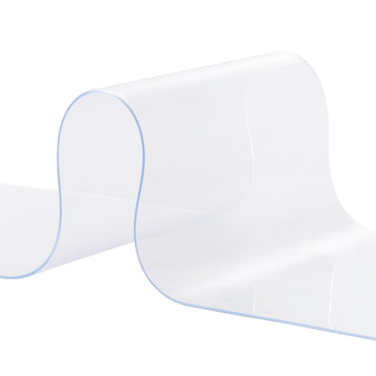 VEVOR Strip Curtain, 150' Length x 8" Width x 0.08" Thickness, Clear PVC Smooth Curtain Strip Door Bulk Roll, Plastic Door Strips for Doorways of Supermarket, Garage, Warehouse, Barn, Pet Animal House