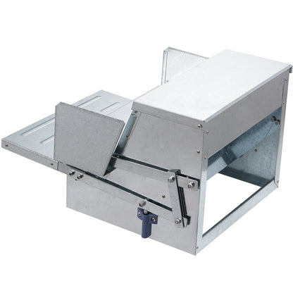 VEVOR Automatic Chicken Feeder Galvanized Steel Poultry Feeder 25 lb 10 Chickens