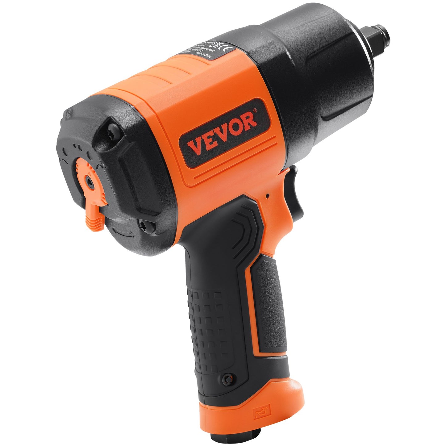 VEVOR 1/2-Inch Air Impact Wrench, High Torque Up to 1400 ft-lbs, Lightweight 4.6 lb Design Pneumatic Impact Gun with 11-PCS 1/2-Inch Drive CR-V Steel Impact Socket Set & Carrying Case