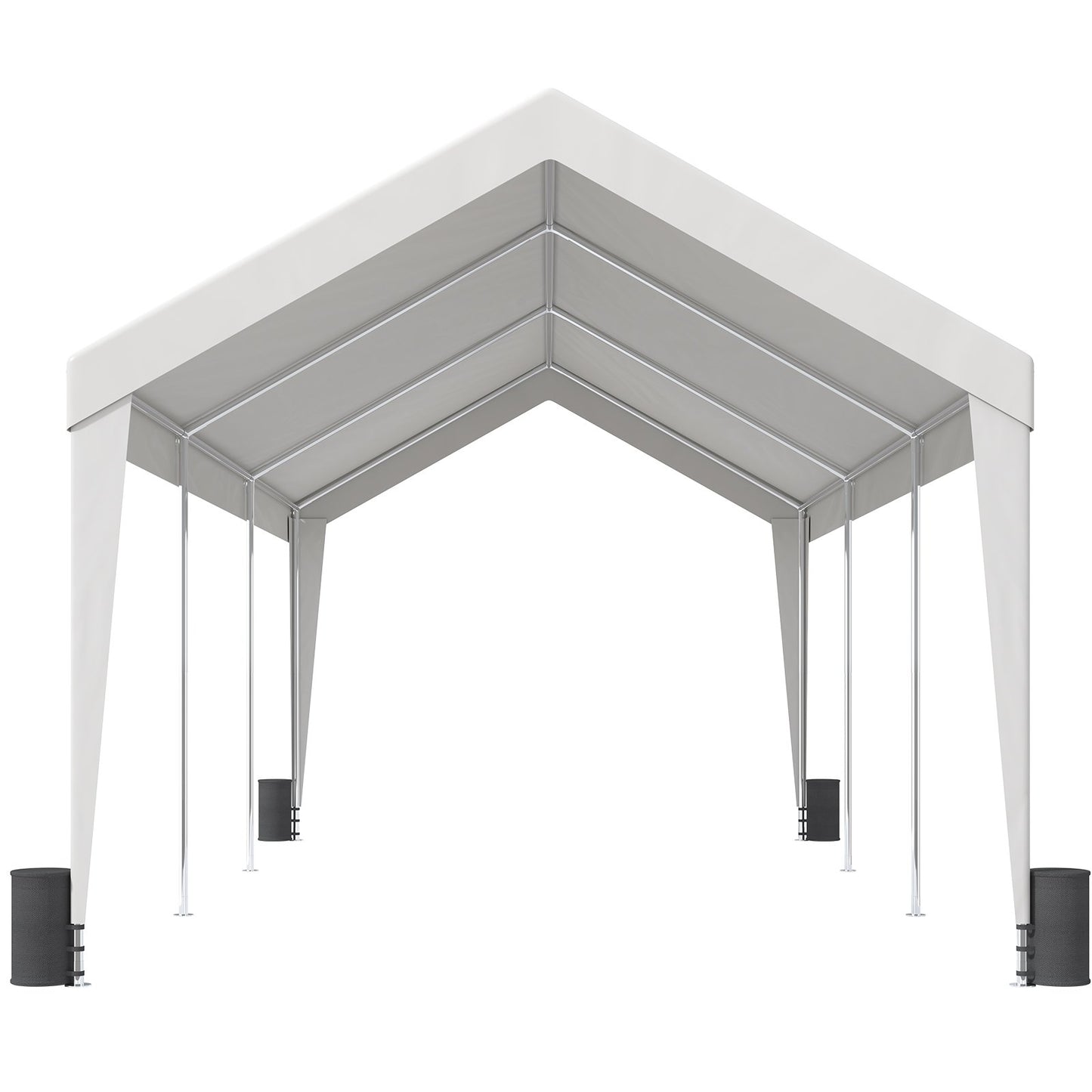Carport Car Canopy Garage Shelter Tent 10x20ft with 8 Poles for Auto Boats