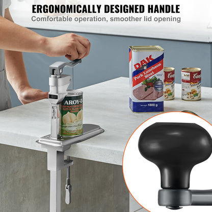 VEVOR Manual Can Opener, Commercial Table Clamp Opener for Large Cans, Heavy Duty Can Opener with Base, Adjustable Height Industrial Jar Opener For Cans Up to 40cm Tall, for Restaurant Hotel Home Bar