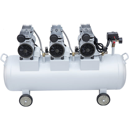 VEVOR Oil Free Air Compressor Air Compressor Tank 100L 3HP Ultra Silent Inflator