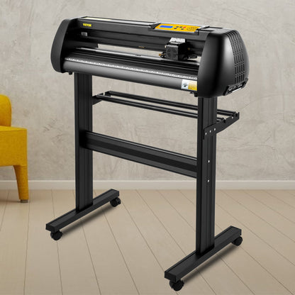 VEVOR Vinyl Cutter, 28inch Paper Feed Cutting Plotter Bundle, Adjustable Force & Speed Vinyl Printer with Powerful Stepper Motors, Signmaster Software Bundle Kit Compatible with Windows System