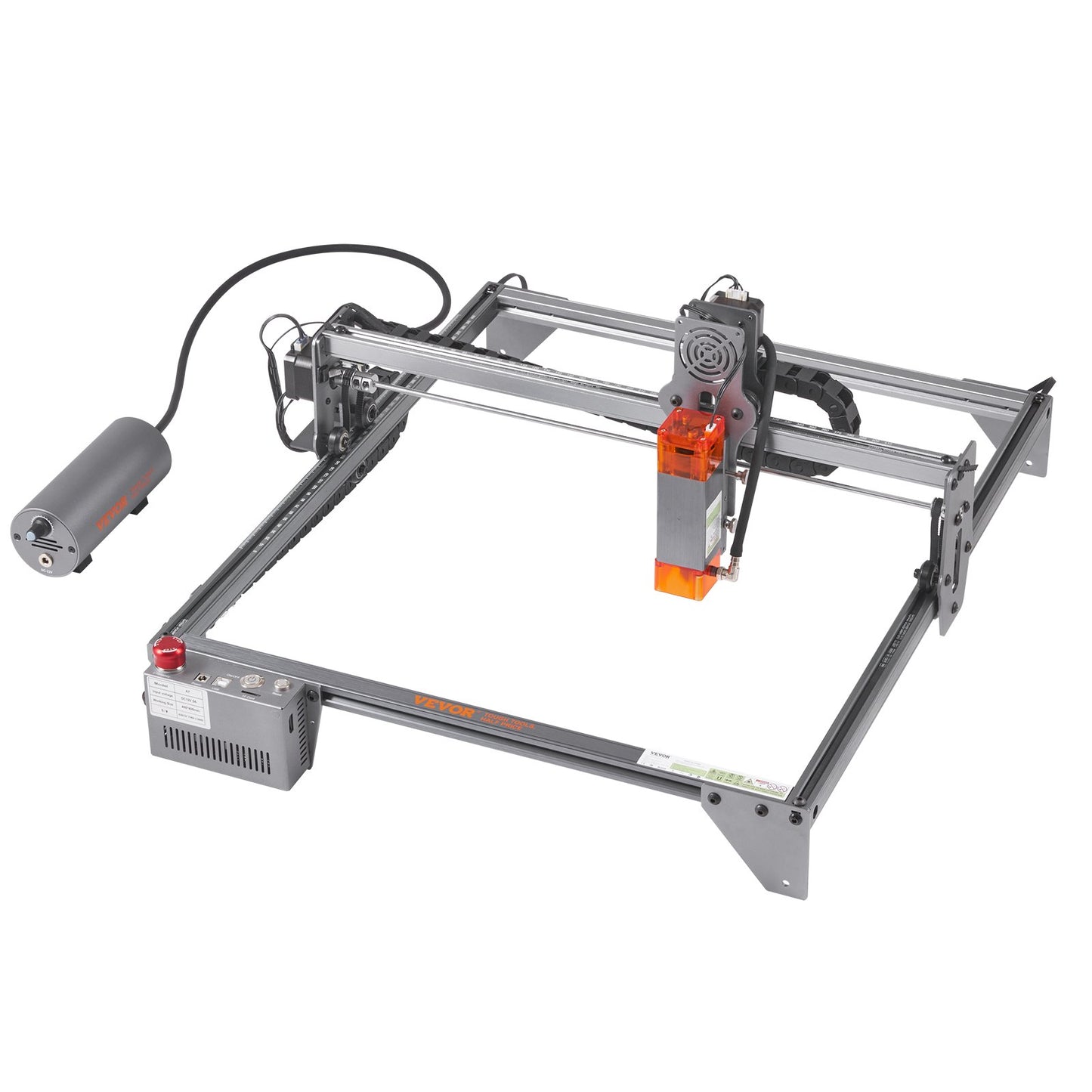 VEVOR Laser Engraver, 10W Output Laser Engraving Machine, 15.7" x 15.7" Large Working Area, 10000mm/min Movement Speed, Compressed Spot with Rotary Roller, Laser Cutter for Wood, Metal, Acrylic