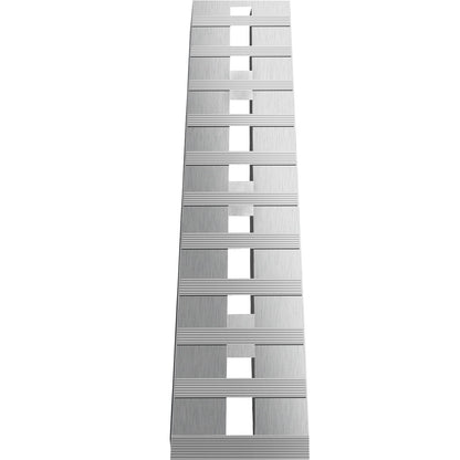 VEVOR 60' X 12' X 2.5'Aluminum Trailer Ramps 6000LBS Total Beavertail Hook End 1 Pair 2 Ramps
