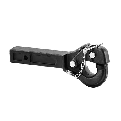 VEVOR Pintle Hitch 50.4 mm Receiver Hook 63.5 - 76.2 mm Lunette Ring 9070 kg