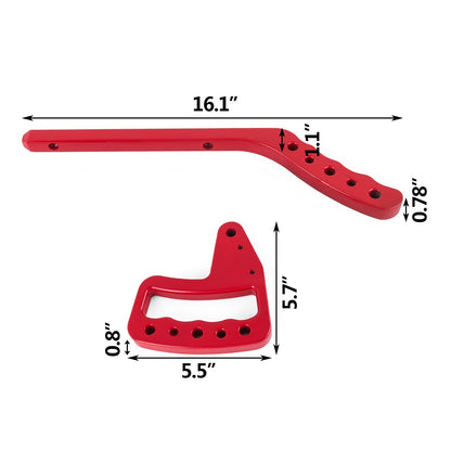 VEVOR Hand Grips Front Rear Compatible with 2007-2017 Jeep Wrangler JK New