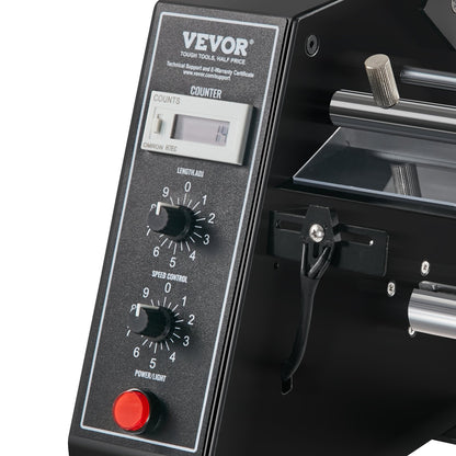 VEVOR Automatic Label Dispenser, Width 15-125 mm, Length 3-150 mm, Automatic Label Stripper Label Separating Machine, Speed Adjustable Label Applicator, Auto Counting 0-999999 for Various Label Sizes