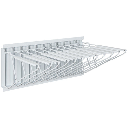 VEVOR Wall Mount Blueprint Storage Rack Blueprint Holder with 12 Pivot Brackets