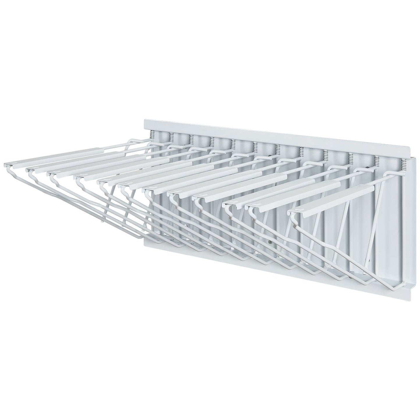 VEVOR Wall Mount Blueprint Storage Rack Blueprint Holder with 12 Pivot Brackets