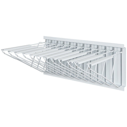 VEVOR Wall Mount Blueprint Storage Rack Blueprint Holder with 12 Pivot Brackets