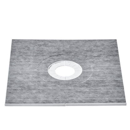 VEVOR Shower Curb Kit, 914x914mm Shower Pan Kit with 160mm Central Drain, Lightweight EPS Shower Installation Kits with 2 Waterproof Cloths, Shower Pan Slope Sticks Fit for Bathroom