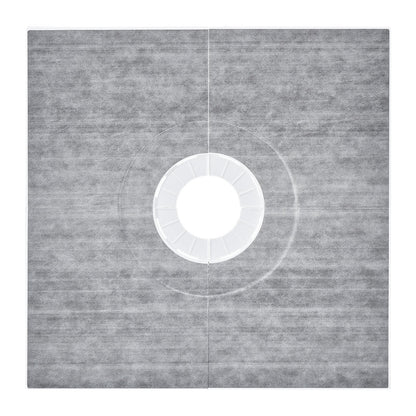 VEVOR Shower Curb Kit, 914x914mm Shower Pan Kit with 160mm Central Drain, Lightweight EPS Shower Installation Kits with 2 Waterproof Cloths, Shower Pan Slope Sticks Fit for Bathroom