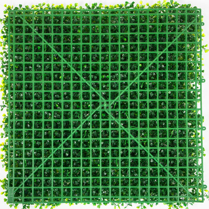VEVOR Artificial Boxwood Panels, 16 PCS 20"x20" Boxwood Hedge Wall Panels, PE Artificial Grass Backdrop Wall 1.6\", Privacy Hedge Screen for Decoration of Outdoor, Indoor, Garden, Fence, and Backyar