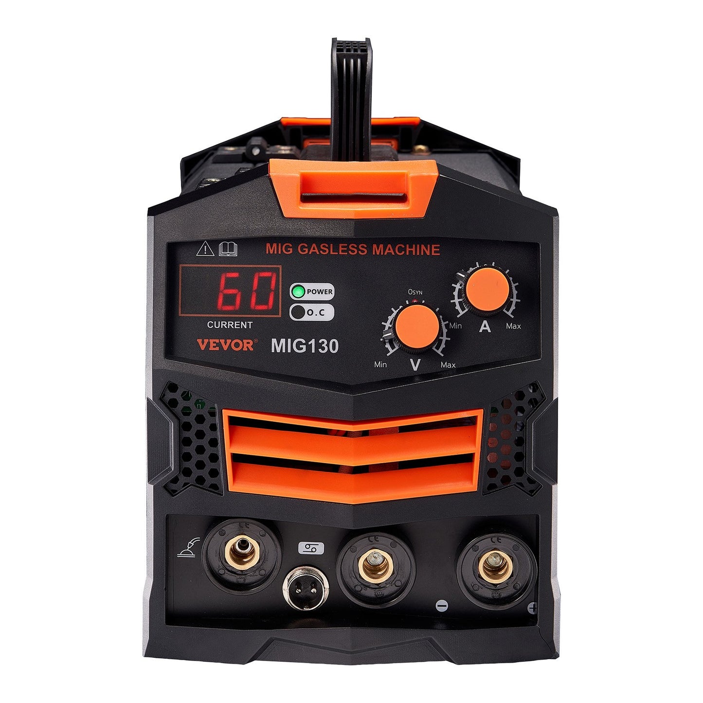 VEVOR MIG Welder 130Amp Gasless Flux Core Mig Welding Machine with IGBT Inverter