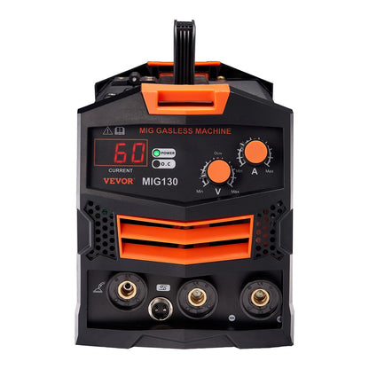 VEVOR MIG Welder 130Amp Gasless Flux Core Mig Welding Machine with IGBT Inverter