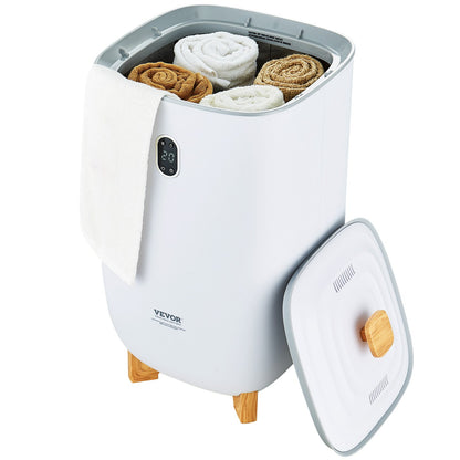 VEVOR 35L Large Towel Warmer Bucket with LED Screen Drying Fuction & Timer White