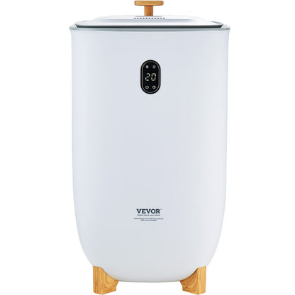VEVOR 35L Large Towel Warmer Bucket with LED Screen Drying Fuction & Timer White