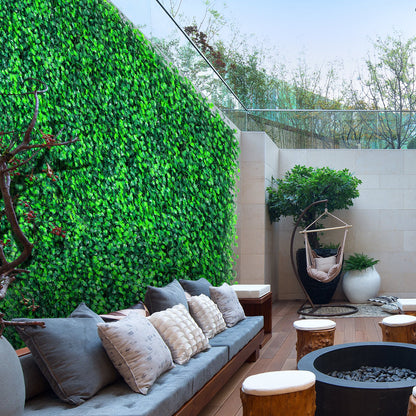 VEVOR Artificial Boxwood Panels, 6 PCS50.8x50.8cmBoxwood Hedge Wall Panels, PE Artificial Grass Backdrop Wall 4 cm, Privacy Hedge Screen for Decoration of Outdoor, Indoor, Garden, Fence, and Backyard