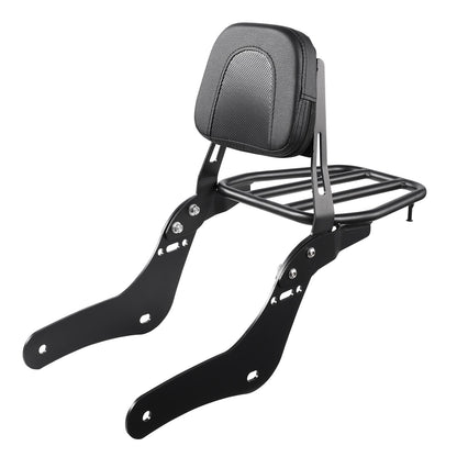 VEVOR Motorcycle Backrest Sissy Bar with Luggage Rack for Honda Rebel 2017-2022