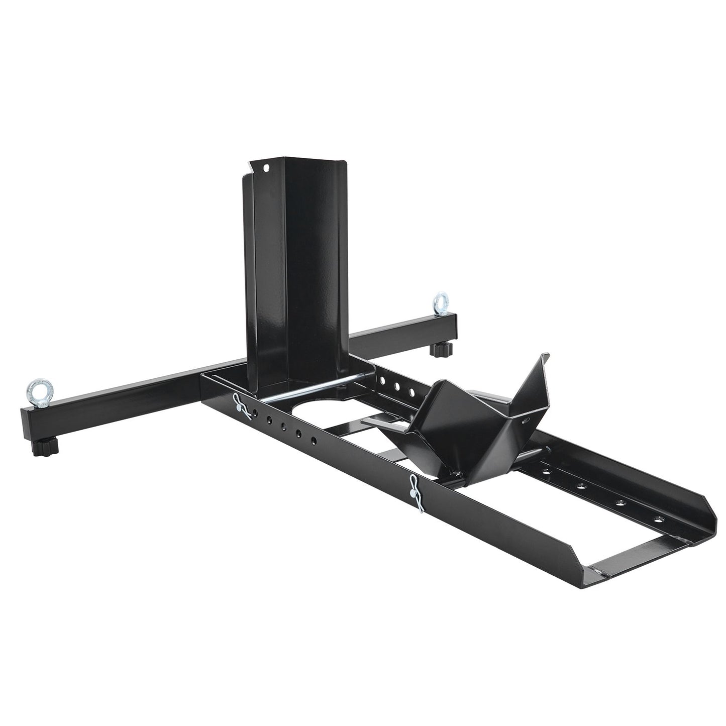 VEVOR Motorcycle Wheel Chock Upright, 816.5 kg Capacity, Heavy-duty Steel Motorcycle Front Wheel Stand with 6 Adjustable Holes, For 381-558.8 mm Off-Road Motorcycles, Standard Motorcycles