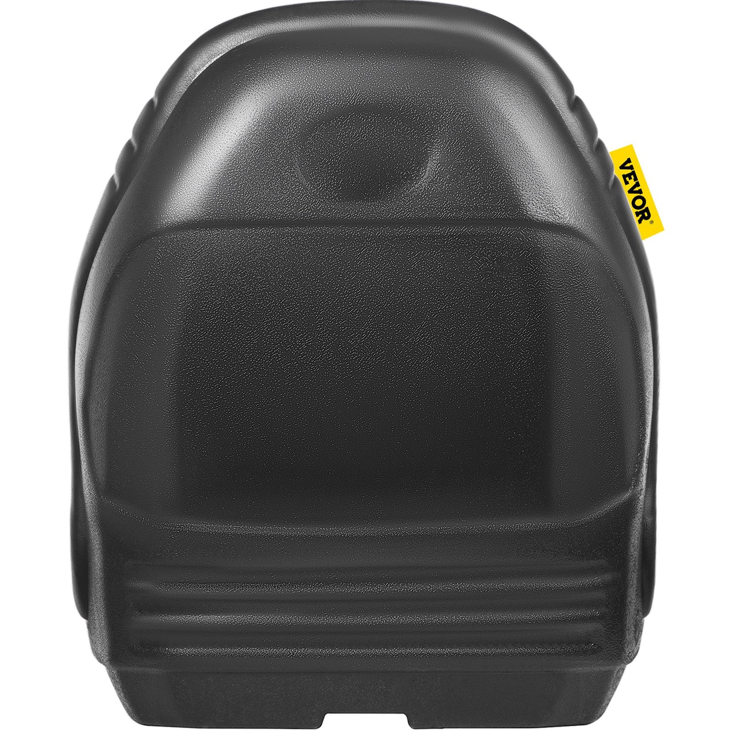 VEVOR Universal Lawn Tractor Seat Replacement, Compact High Back Mower Seat, Black Vinyl Forklift Seat, Central Drain Hole Skid Steer Seat with Mounting Bolt Patterns of 8" x 11.5" & 11.25" x 11.5"