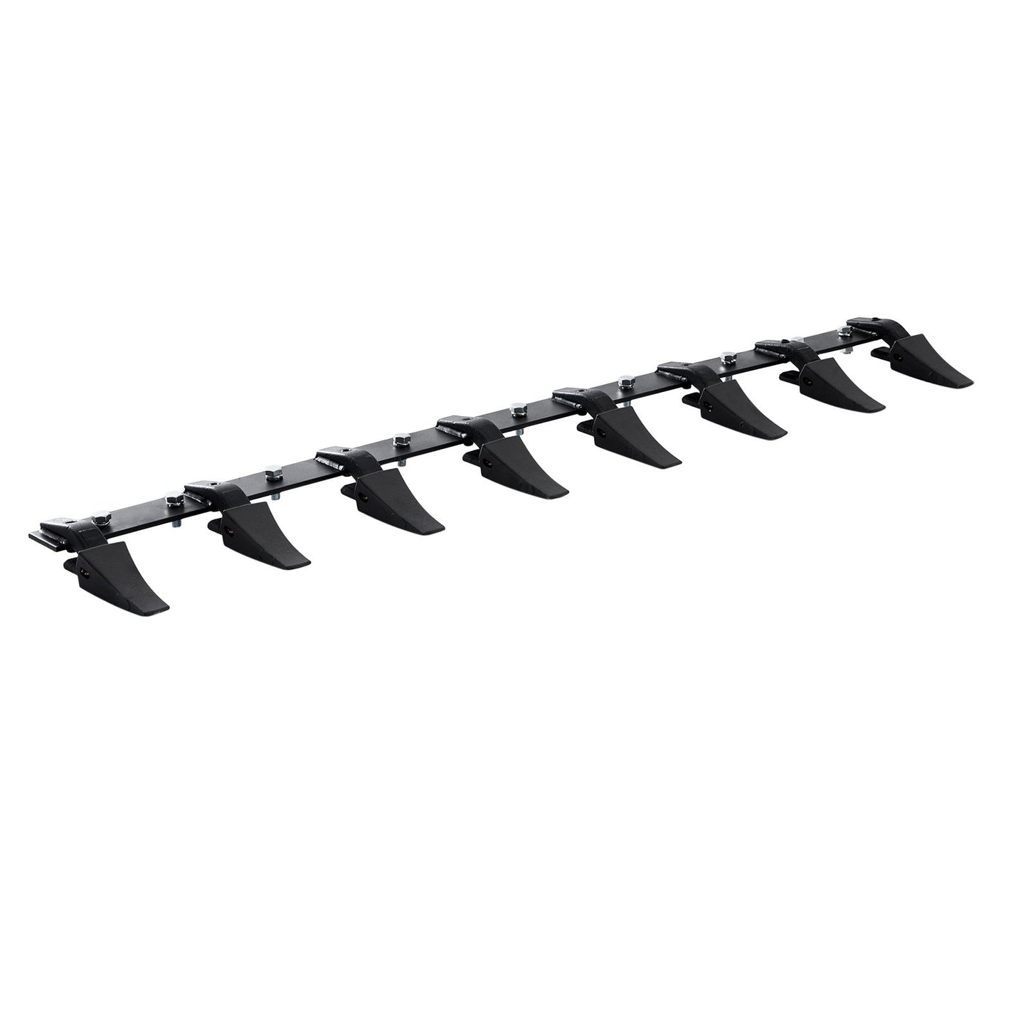 VEVOR Bucket Tooth Bar, 1650mm, Heavy Duty Tractor Bucket 8 Teeth Bar for Loader Tractor Skidsteer, 2000 kg Load-Bearing Capacity Bolt On Design, for Efficient Soil Excavation and Bucket Protection