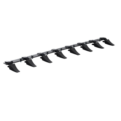 VEVOR Bucket Tooth Bar, 1650mm, Heavy Duty Tractor Bucket 8 Teeth Bar for Loader Tractor Skidsteer, 2000 kg Load-Bearing Capacity Bolt On Design, for Efficient Soil Excavation and Bucket Protection