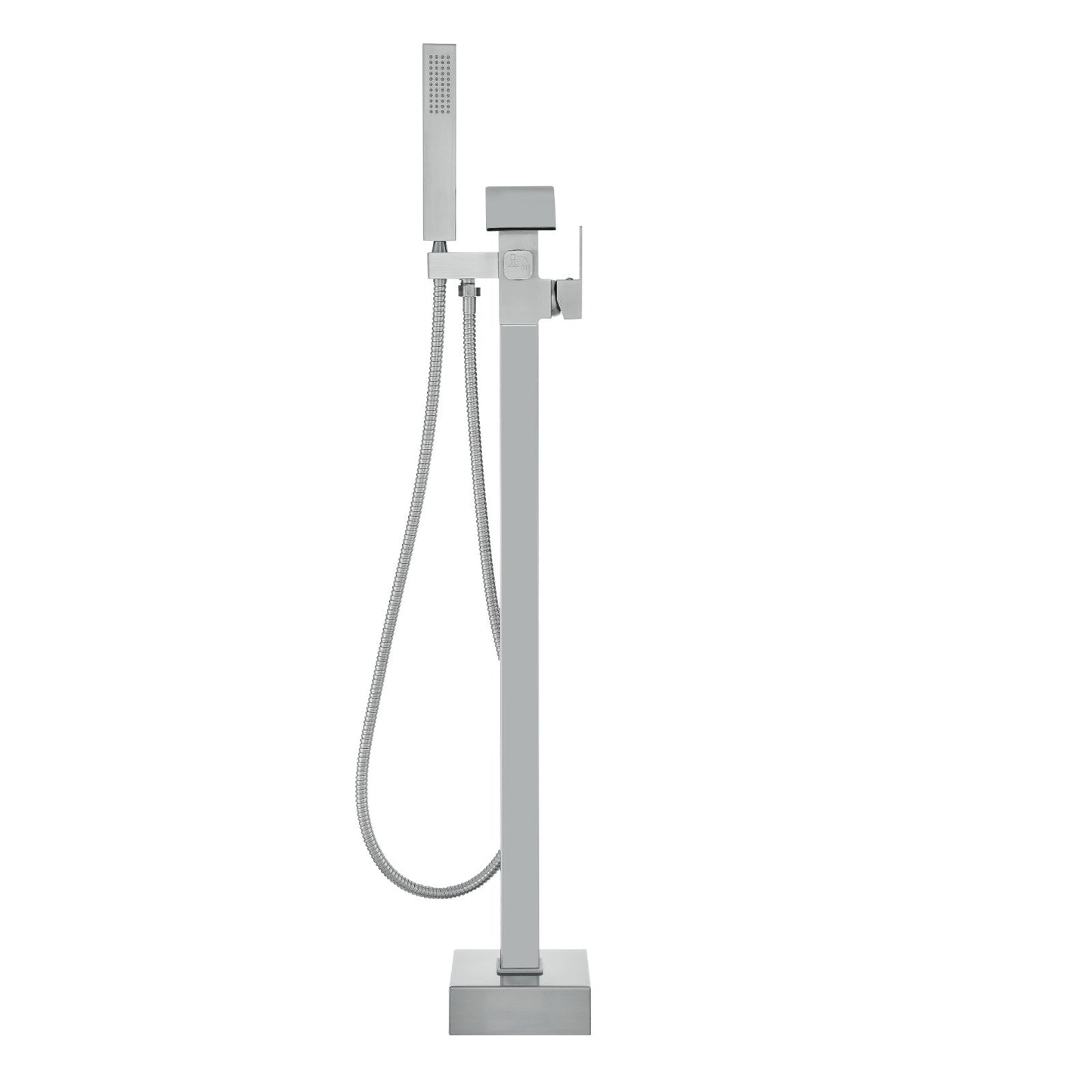 VEVOR Freestanding Bathtub Faucet, Floor Mount, Freestanding Tub Filler, Shower Mixer Taps, Two Water Modes, Swivel Spout, for Bathing & Showering Pet Bathing Cleaning Drains Toilet Flushing