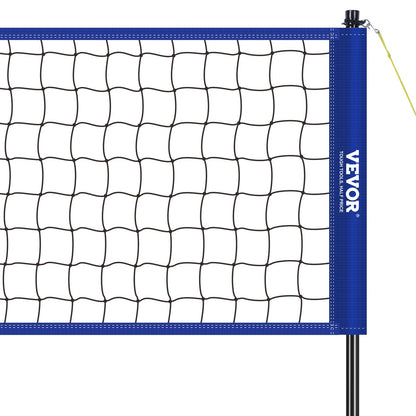 VEVOR Outdoor Portable Volleyball Net System, Adjustable Height Steel Poles, Professional Volleyball Set with PVC Volleyball, Pump, Carrying Bag, Heavy Duty Volleyball Net for Backyard, Beach, Lawn