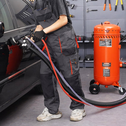 VEVOR 28 Gallon Vacuum Sand Blaster, Dustless Sandblaster with Built-in 1200W Vacuum System for Dust Control and Abrasive Recycle, 60-110 PSI Heavy Duty Abrasive Blasting Machine