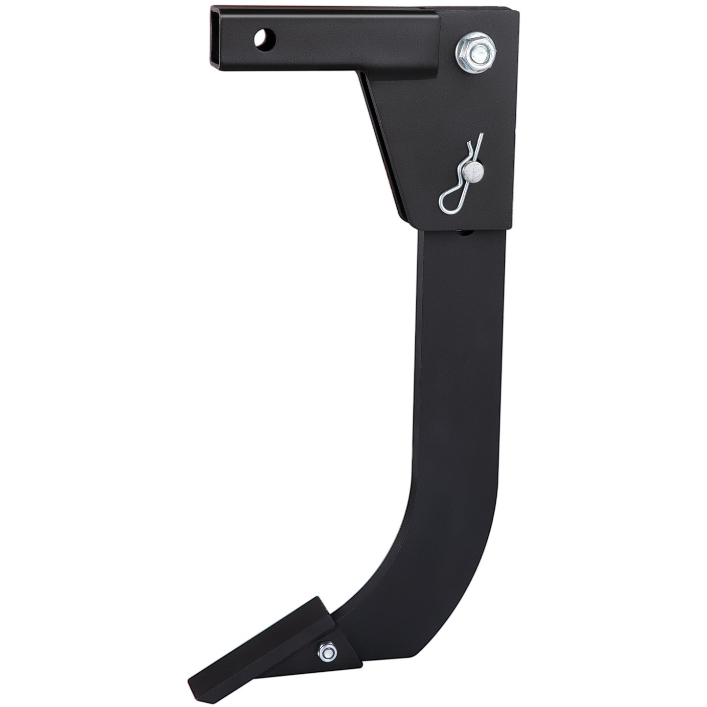 VEVOR Hitch Mounted Ripper, 40.6cm Shank Length Box Scraper Shank, 4 Hole Site Box Blade for Tractor, 2 Locating Pins Ripper Shank, 2 Plough Tips Box Blade Shank Teeth