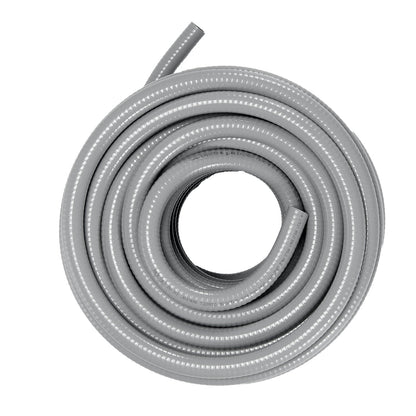 VEVOR 19.1 mm Flexible Electrical Conduit, 30.5 m, PVC Liquid-Tight Conduit Non-Metallic with 5 Straight and 5 90-Degree Conduit Connector Fittings, for Air Conditioning Motor Controller Pump, IP65