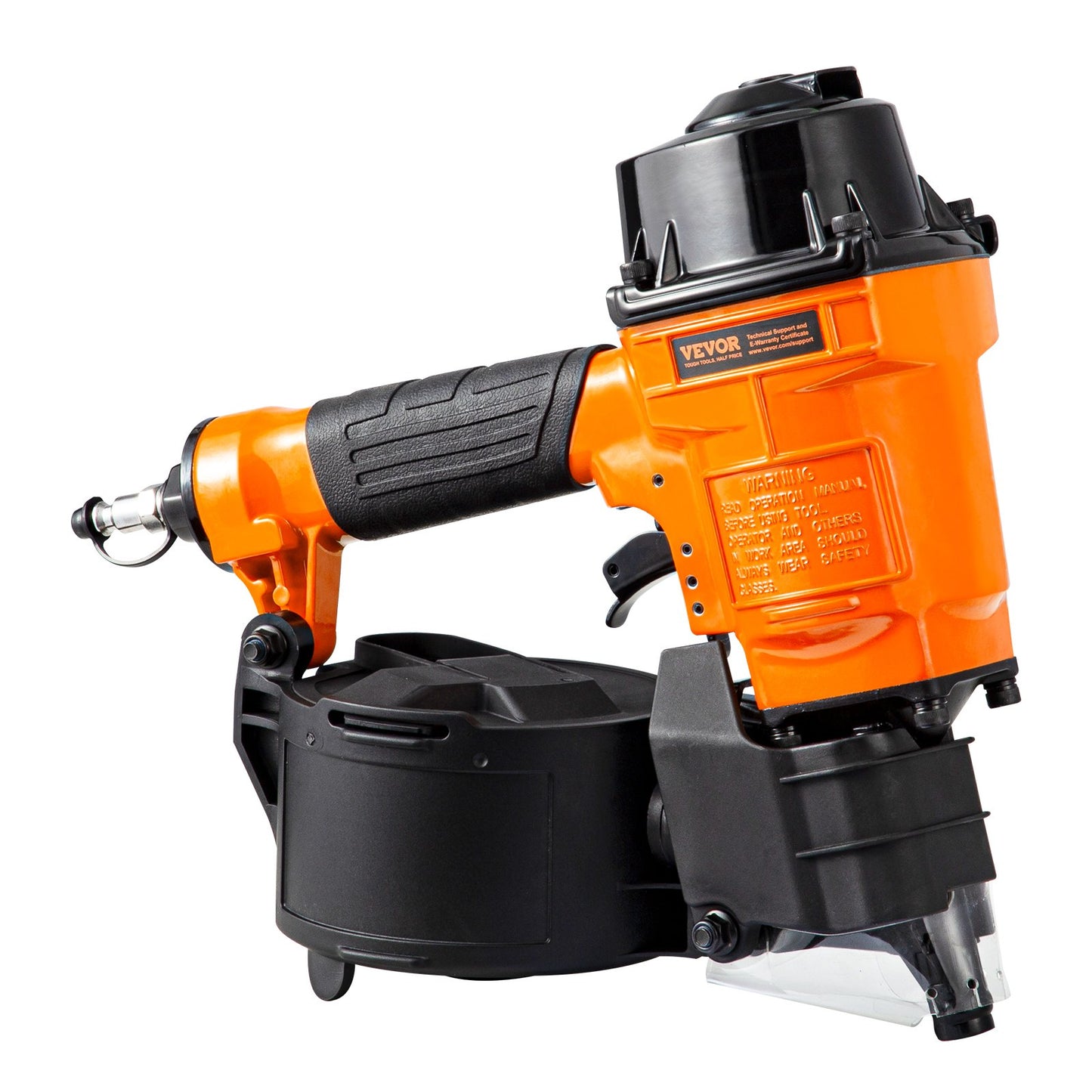 VEVOR MCN55 Coil Siding Nailer 27mm to 57mm 15 Degree Pneumatic Nail Gun