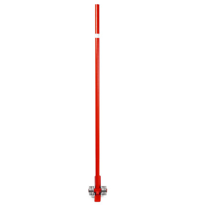 VEVOR Prylever Bar 3T Capacity Steel Pry Lever Bar Heavy Duty with Wheels Prylever with 1.5 m Length Handle