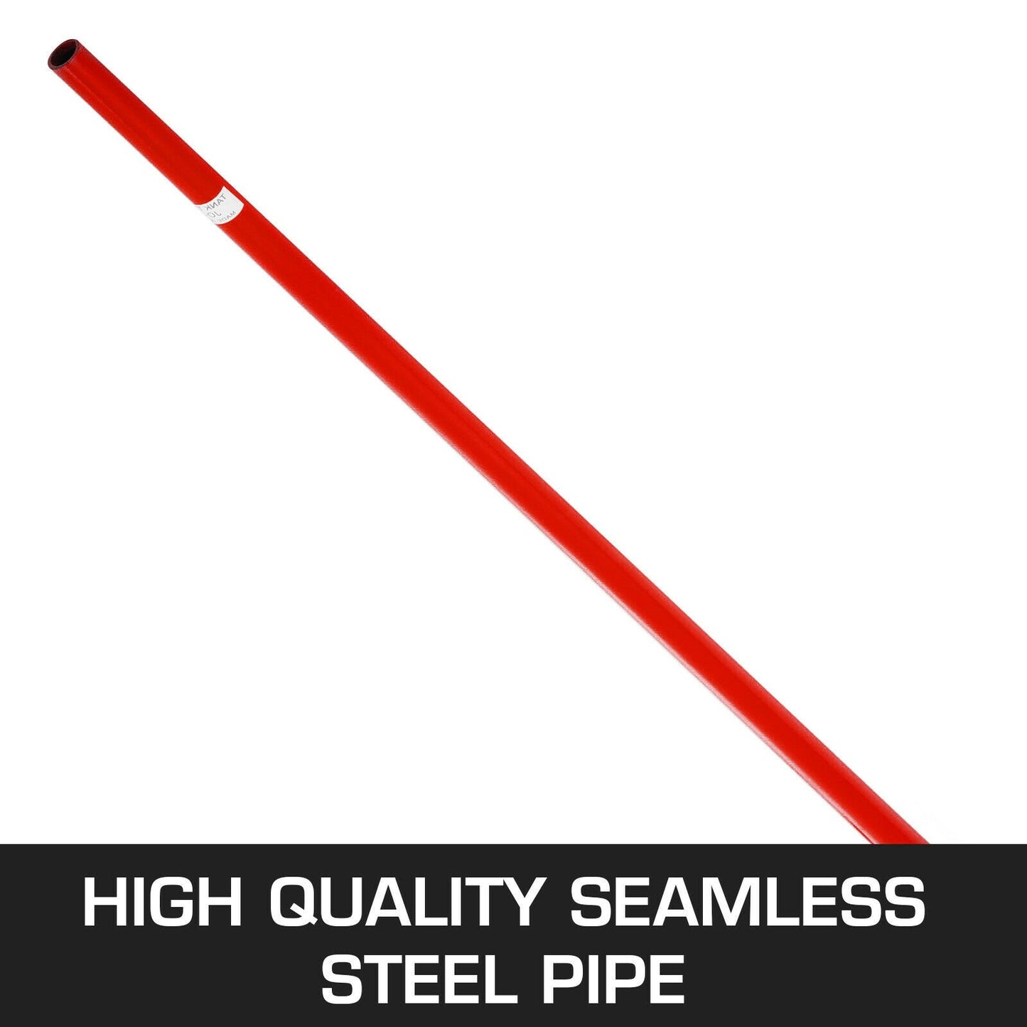 VEVOR Prylever Bar 3T Capacity Steel Pry Lever Bar Heavy Duty with Wheels Prylever with 1.8 m Length Handle