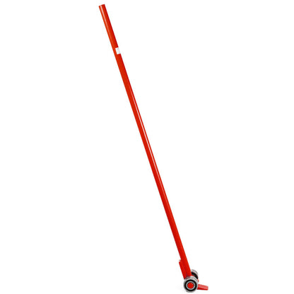 VEVOR Prylever Bar 3T Capacity Steel Pry Lever Bar Heavy Duty with Wheels Prylever with 1.8 m Length Handle