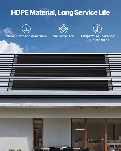 VEVOR Solar Pool Heater 1235 x 7340mm Aboveground & Inground Pool Heating System