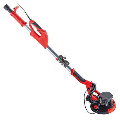 VEVOR Drywall Sander 750W Electric, Electric Sander Variable Speed 800-1750RPM, Drywall Sander Foldable Sheetrock Sander, with Telescope Handle ,Vacuum Bag Drywall Sanders 6 Sand Pads
