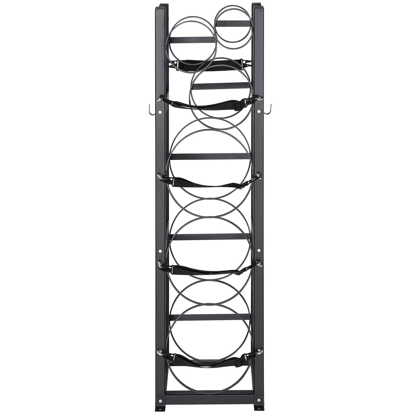 VEVOR Refrigerant Tank Rack, with 3 x 30lbs and Other 3 Small Bottle Tanks, Cylinder Tank Rack 12.79x12.99x47.12 in, Refrigerant Cylinder Rack and Holders for Freon, Gases, Oxygen, Nitrogen